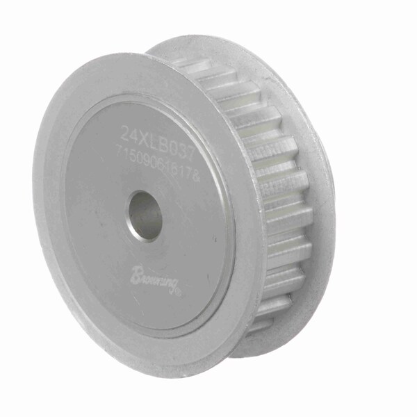 Aluminum Rough Bore Gearbelt Pulley - 24XLB037;BRO